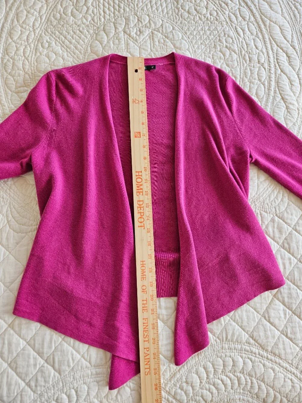 NIC+ZOE Women's Deep Pink Wrap Sweater - Size Petite PS